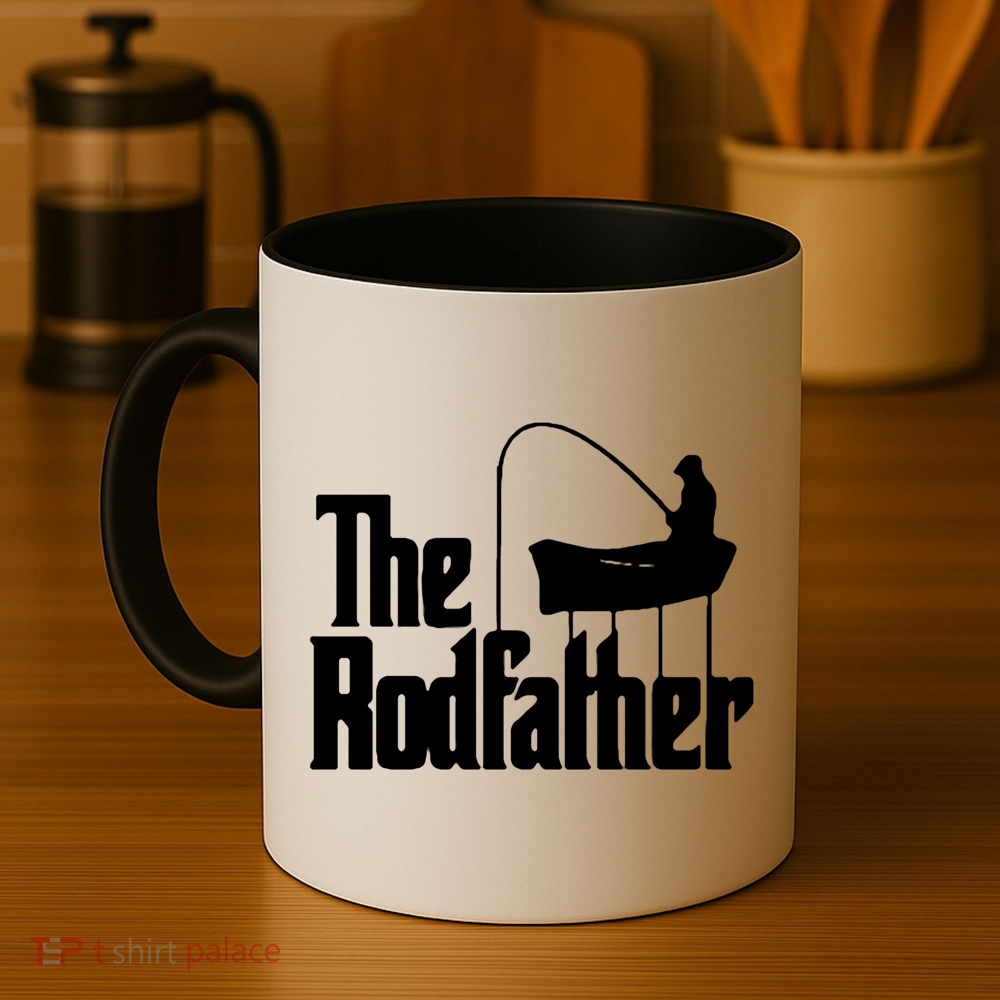 The Rod Father Funny Fishing Dad Coffee Mug