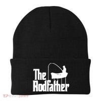 The Rod Father Funny Fishing Dad Beanie thumb 0