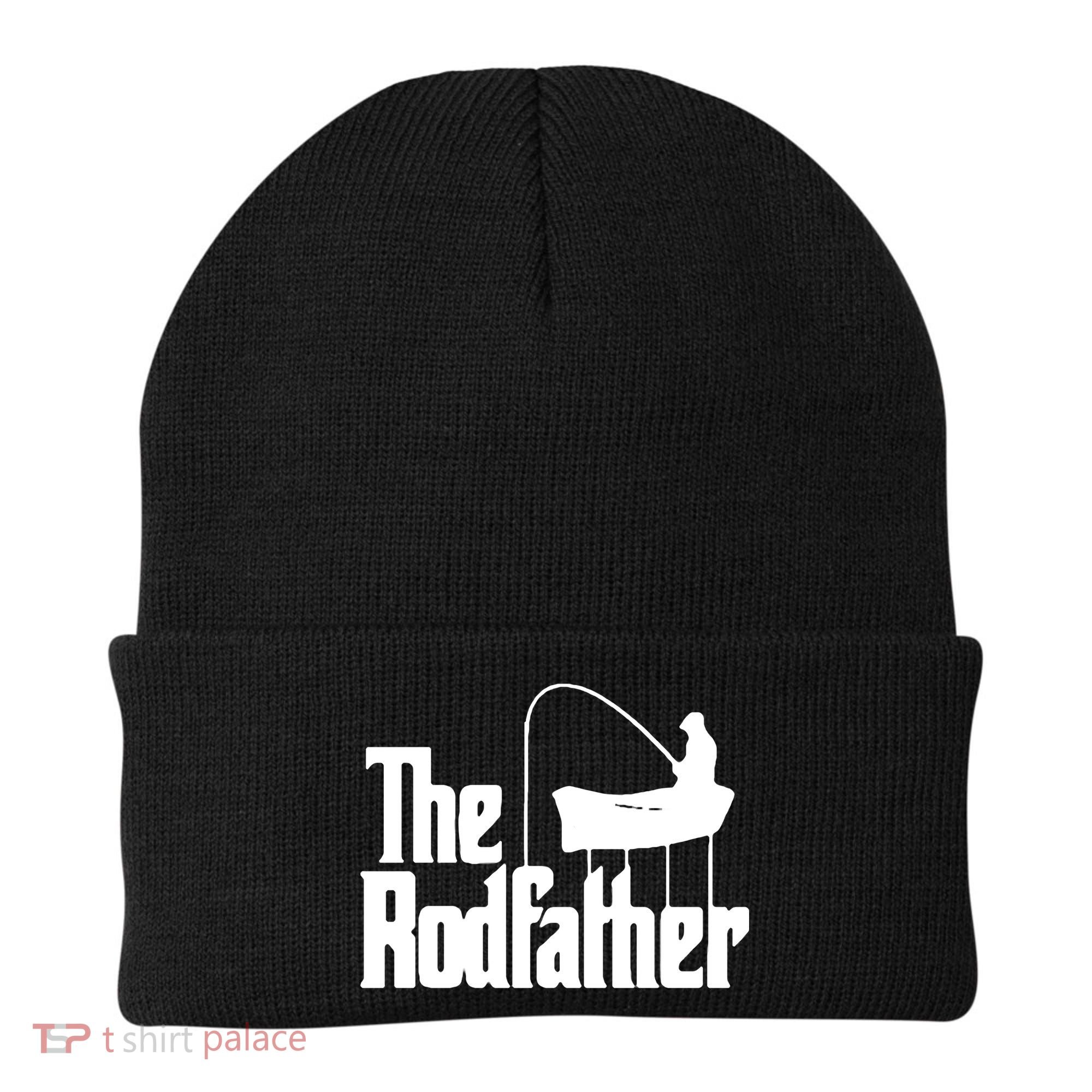 The Rod Father Funny Fishing Dad Beanie