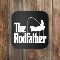 The Rod Father Funny Fishing Dad Coaster thumb 0