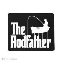 The Rod Father Funny Fishing Dad Mousepad thumb 0