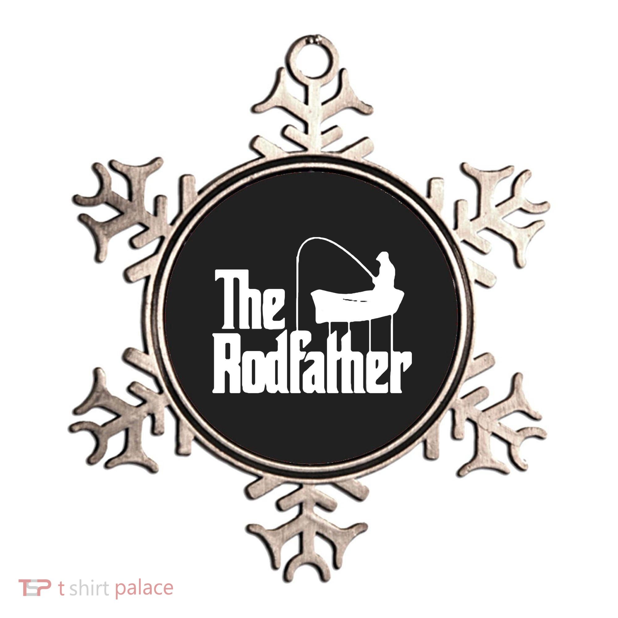 The Rod Father Funny Fishing Dad Ornament