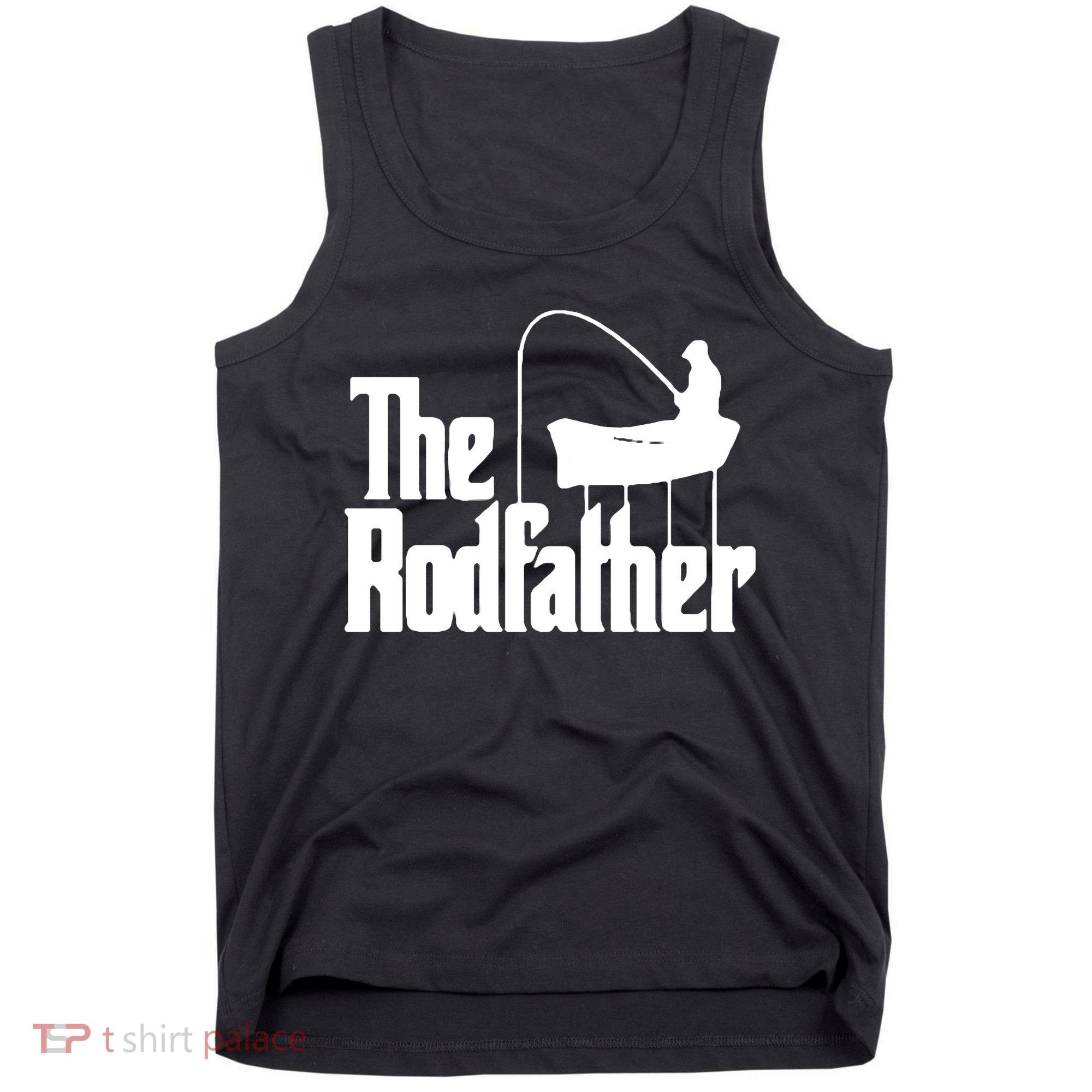 The Rod Father Funny Fishing Dad Tank Top