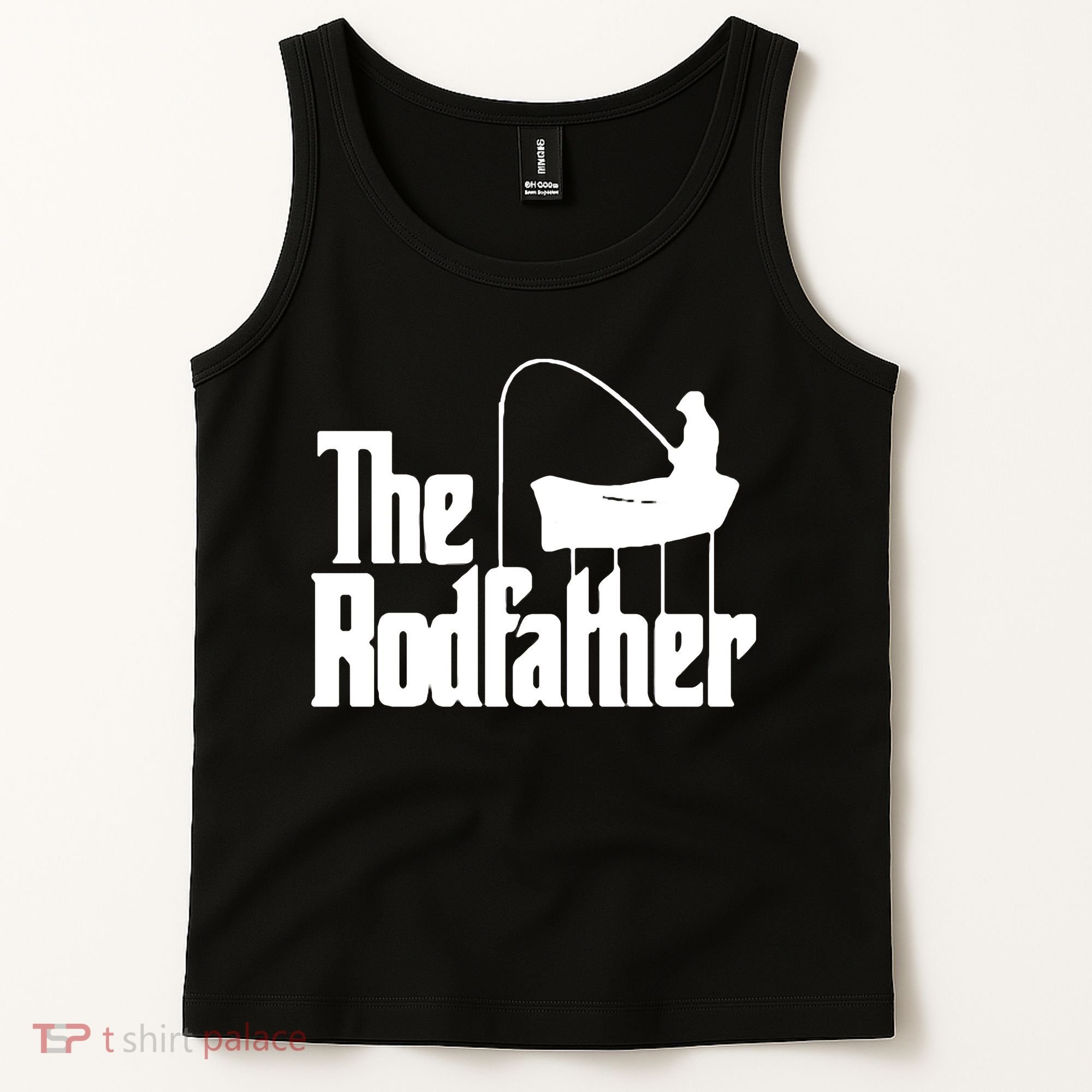The Rod Father Funny Fishing Dad Tank Top