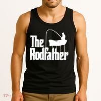The Rod Father Funny Fishing Dad Tank Top thumb 3
