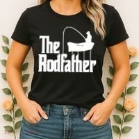 The Rod Father Funny Fishing Dad Women's T-Shirt thumb 2