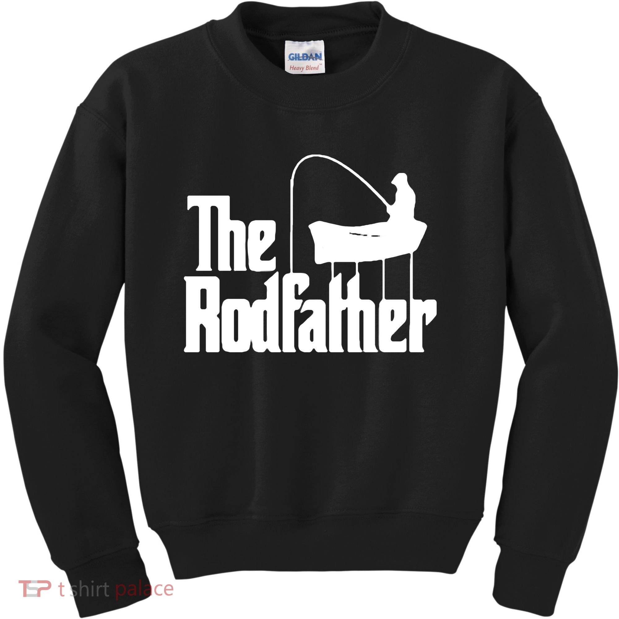 The Rod Father Funny Fishing Dad Kids Sweatshirt