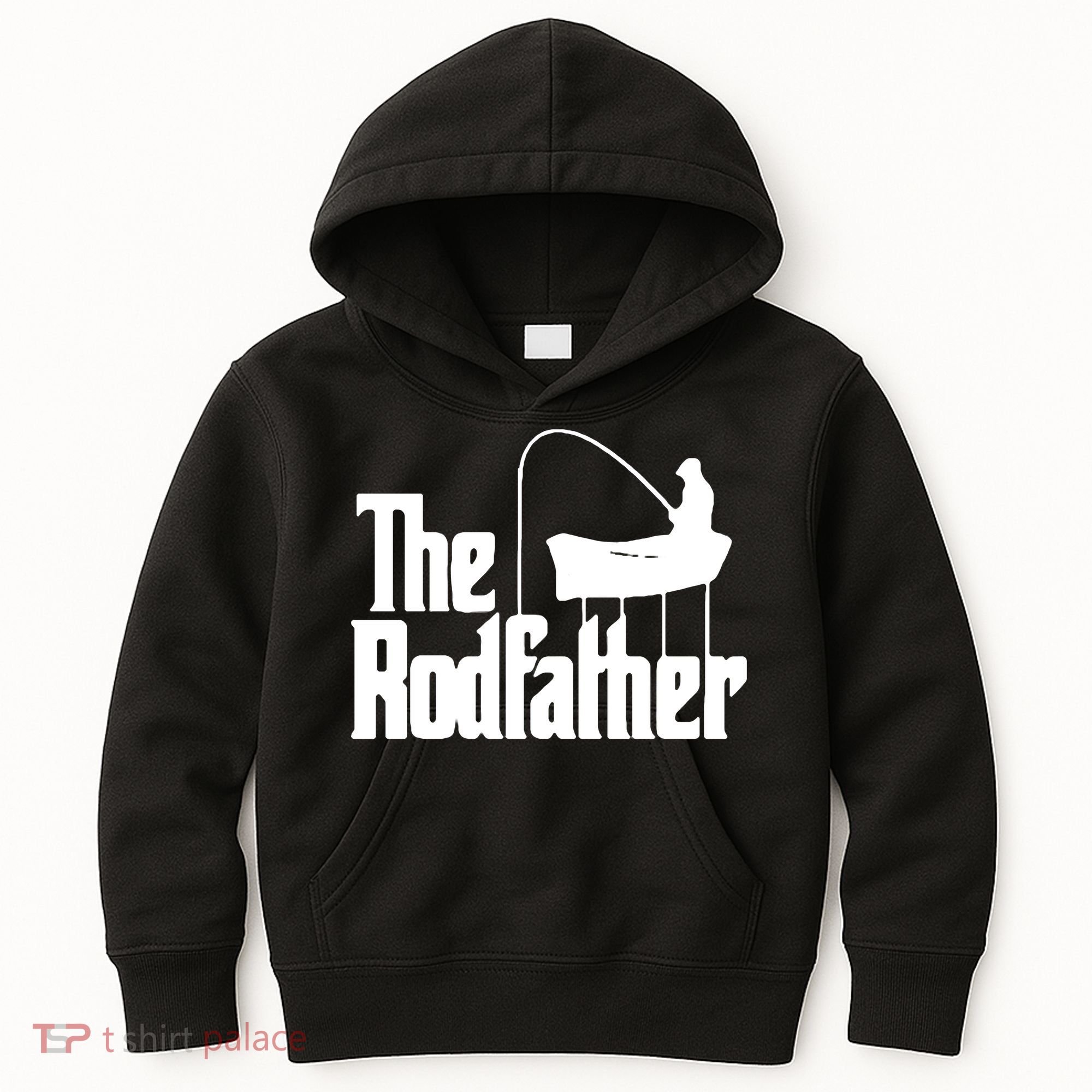 The Rod Father Funny Fishing Dad Kids Hoodie