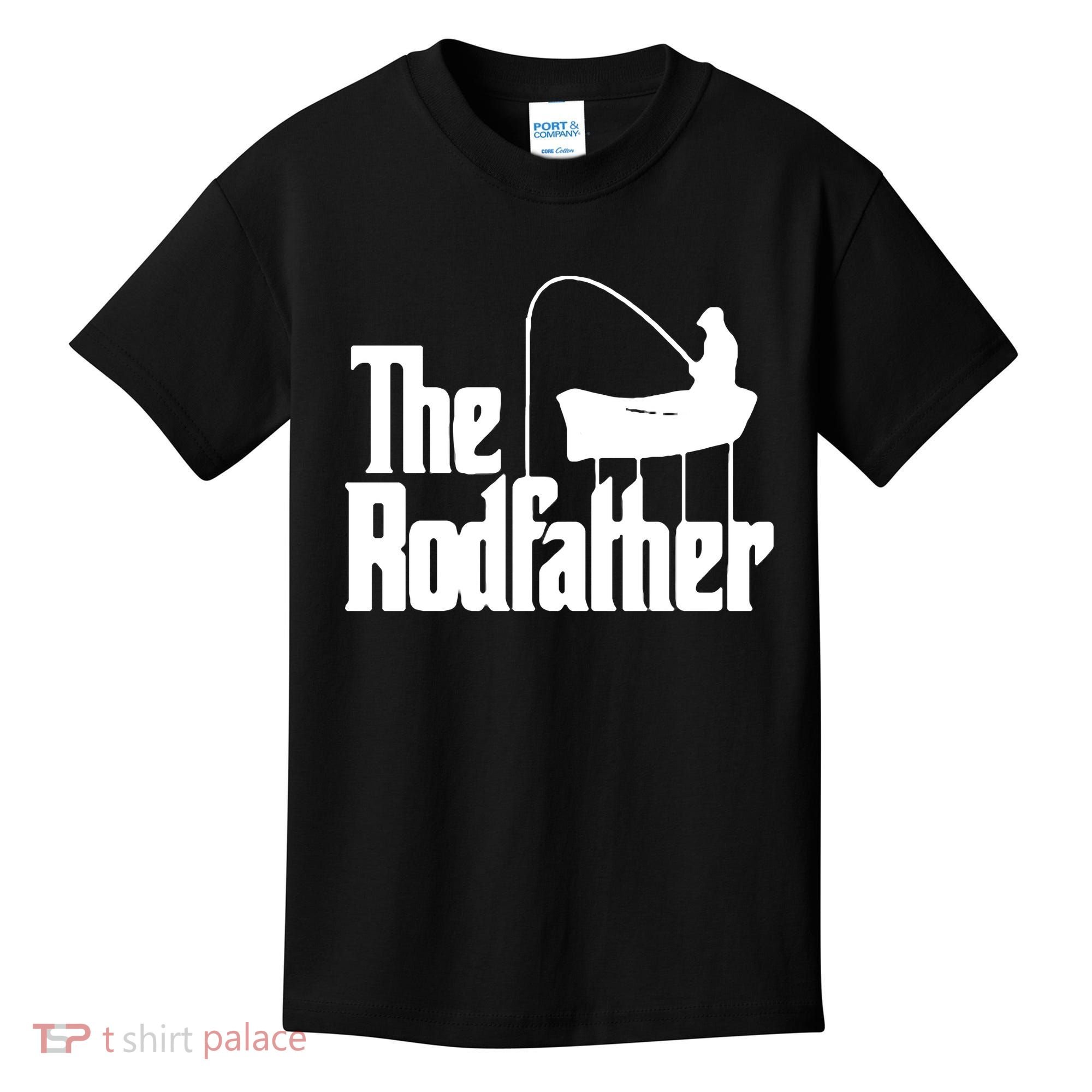 The Rod Father Funny Fishing Dad Kids T-Shirt