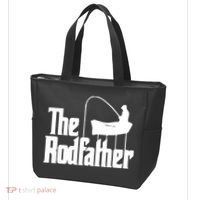The Rod Father Funny Fishing Dad Tote Bag thumb 3