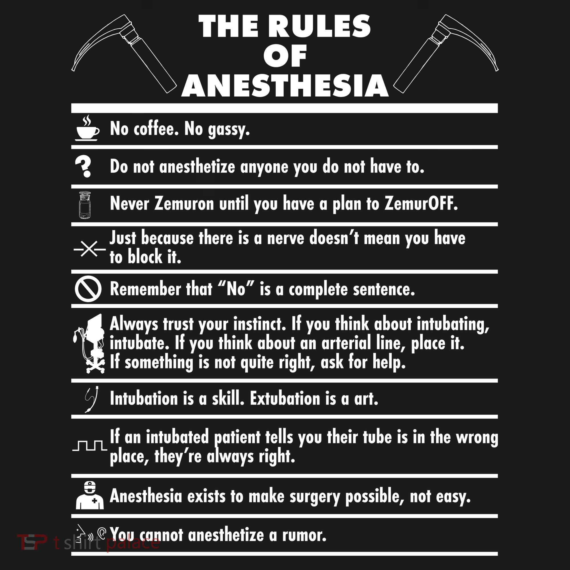 The Rules of Anesthesia Backpack