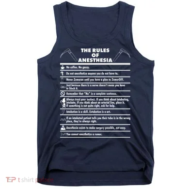 The Rules of Anesthesia Tank Top