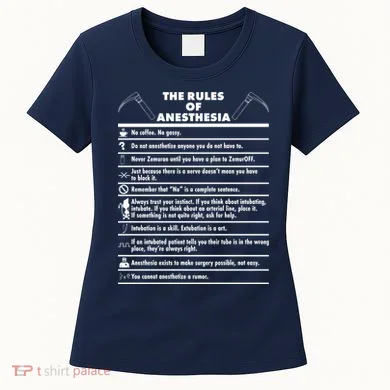 The Rules of Anesthesia Women's T-Shirt