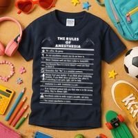 The Rules of Anesthesia Kids T-Shirt thumb 3