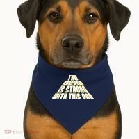 The Sarcasm Is Strong With This One USA-Made Doggie Bandana thumb 1