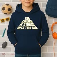 The Sarcasm Is Strong With This One Kids Hoodie thumb 2