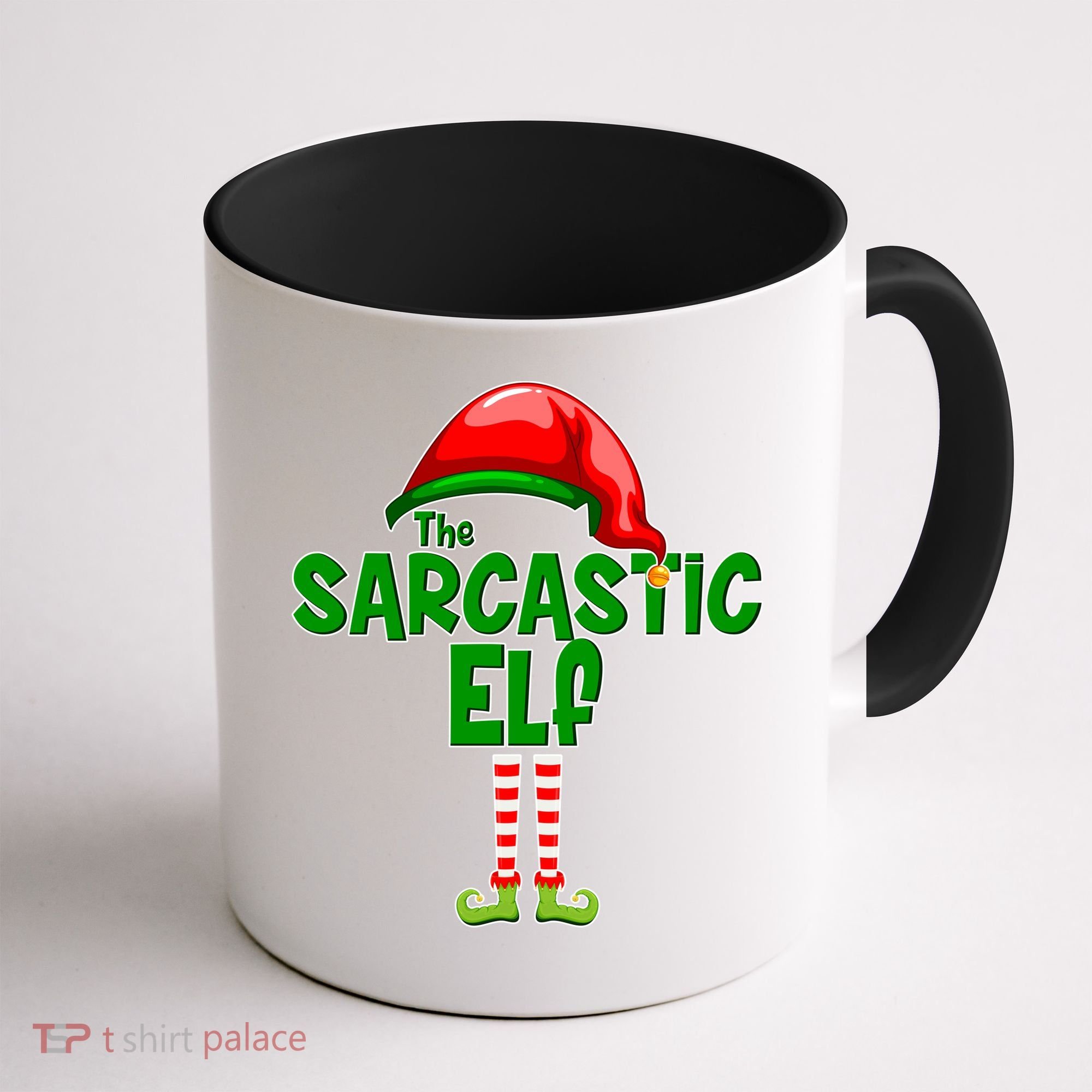 The Sarcastic Elf Matching Christmas Coffee Mug