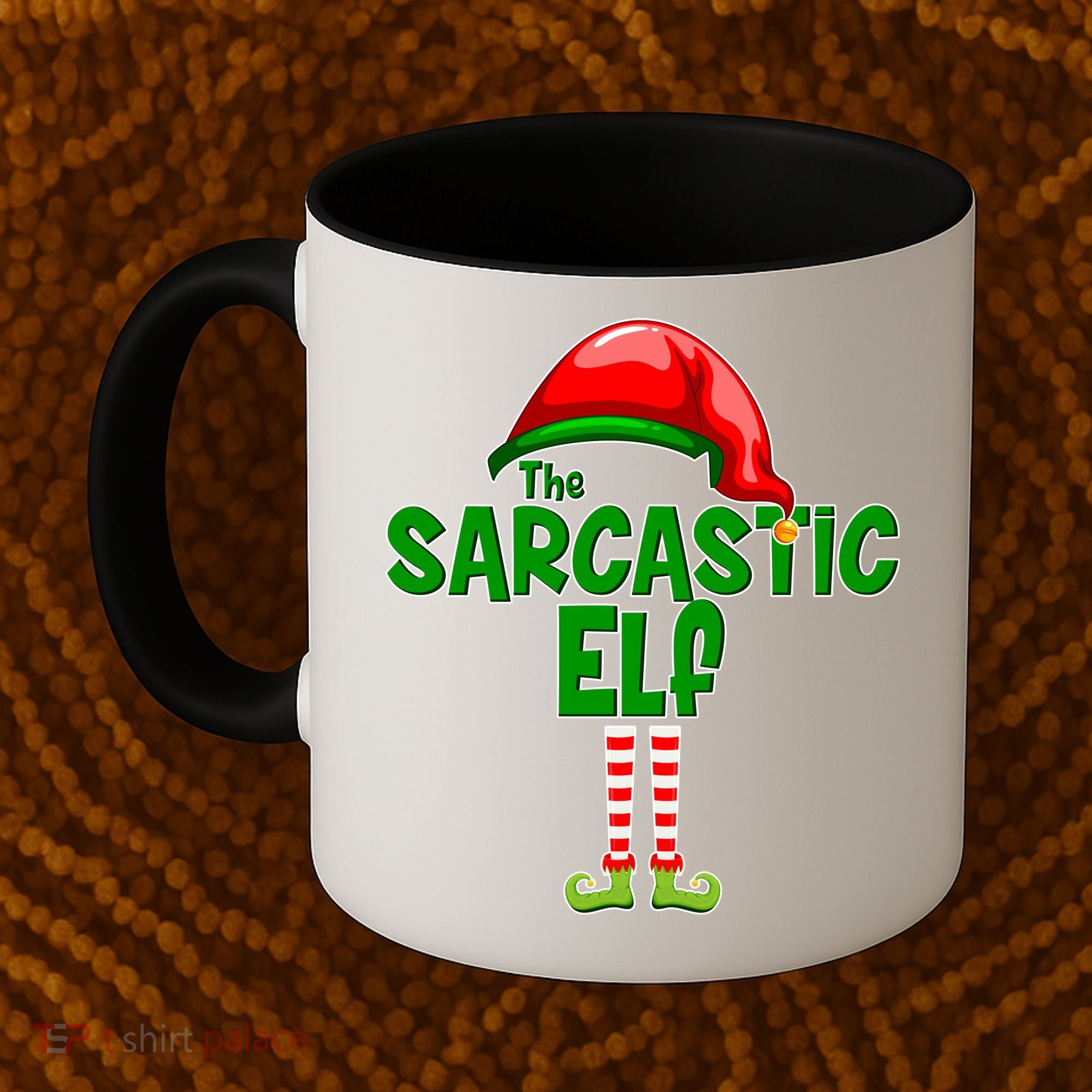 The Sarcastic Elf Matching Christmas Coffee Mug