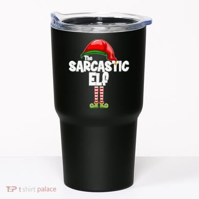 The Sarcastic Elf Matching Christmas Tumbler