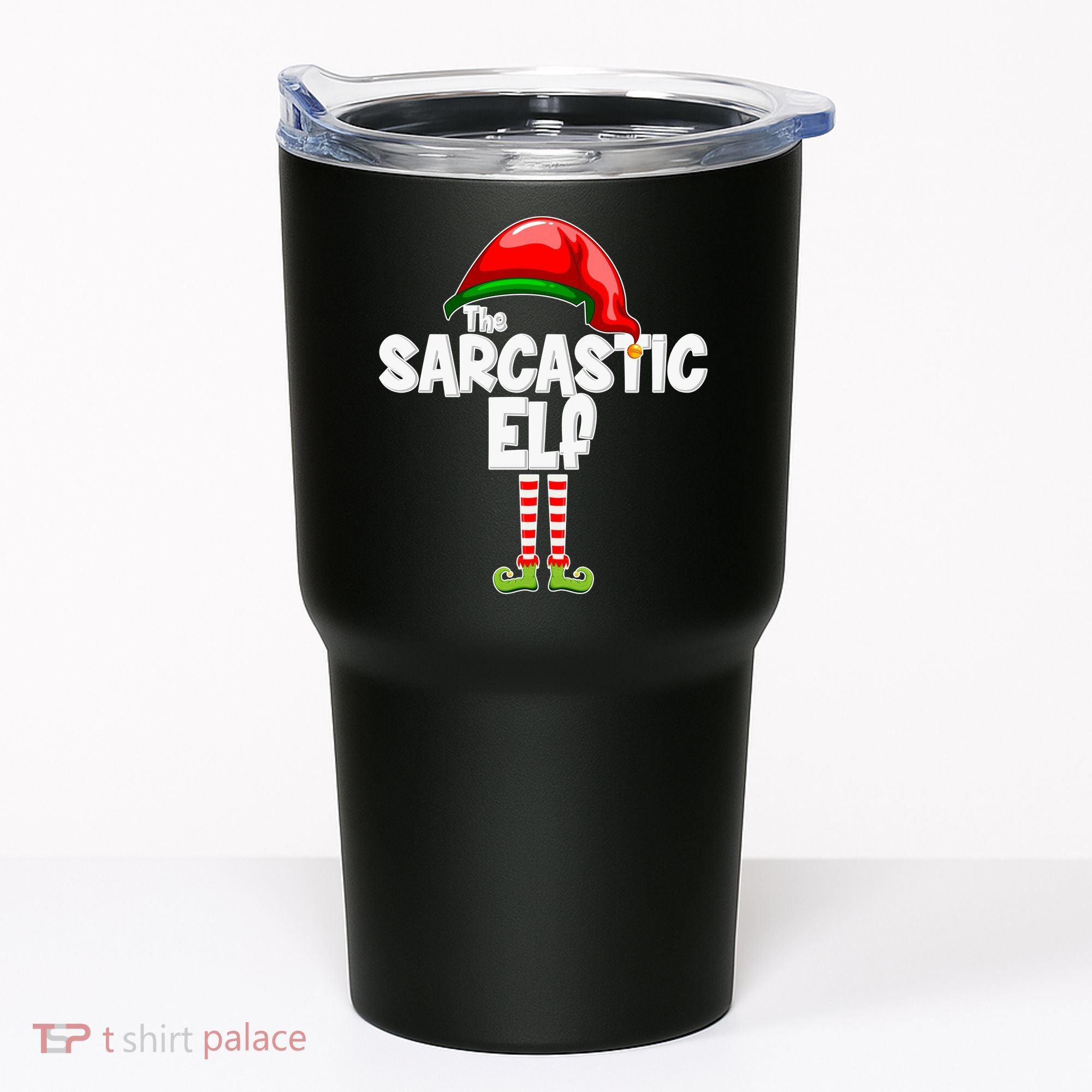 The Sarcastic Elf Matching Christmas Tumbler
