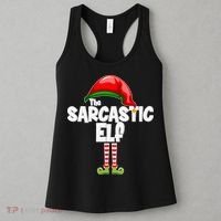 The Sarcastic Elf Matching Christmas Women's Tank Top thumb 3