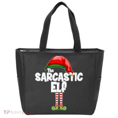 The Sarcastic Elf Matching Christmas Tote Bag
