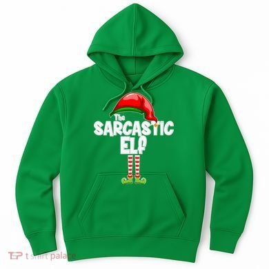 The Sarcastic Elf Matching Christmas Hoodie