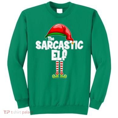 The Sarcastic Elf Matching Christmas Sweatshirt