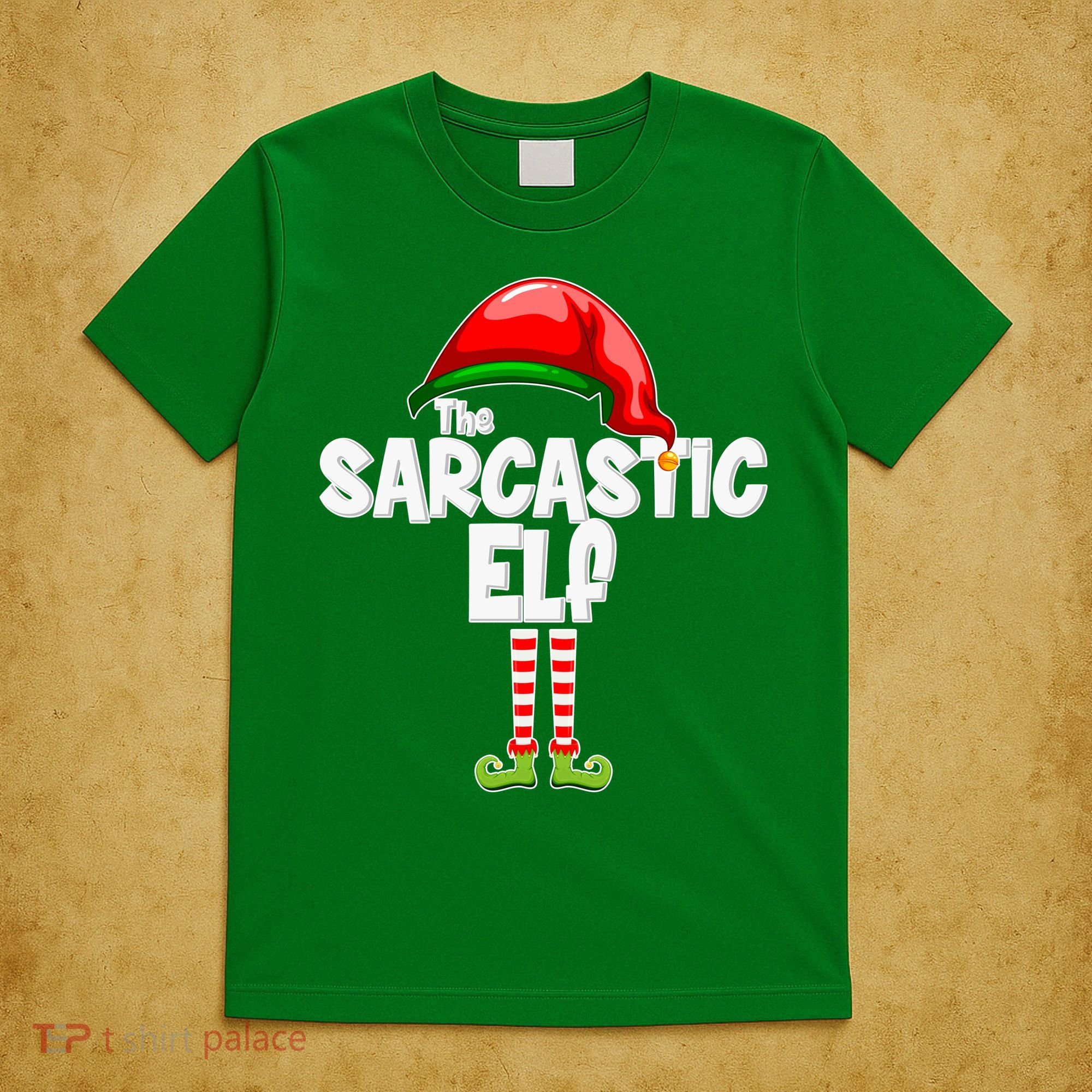 The Sarcastic Elf Matching Christmas T-Shirt
