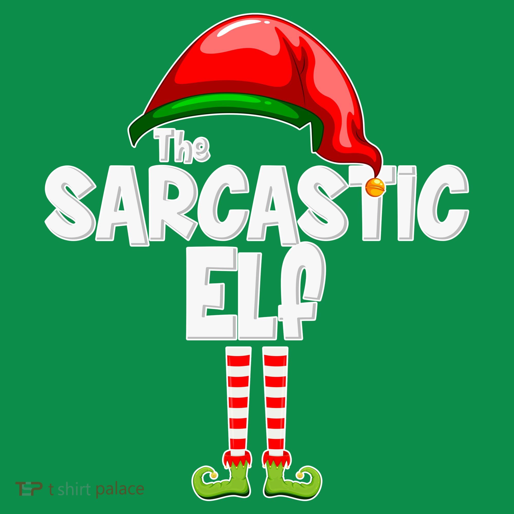 The Sarcastic Elf Matching Christmas Coaster
