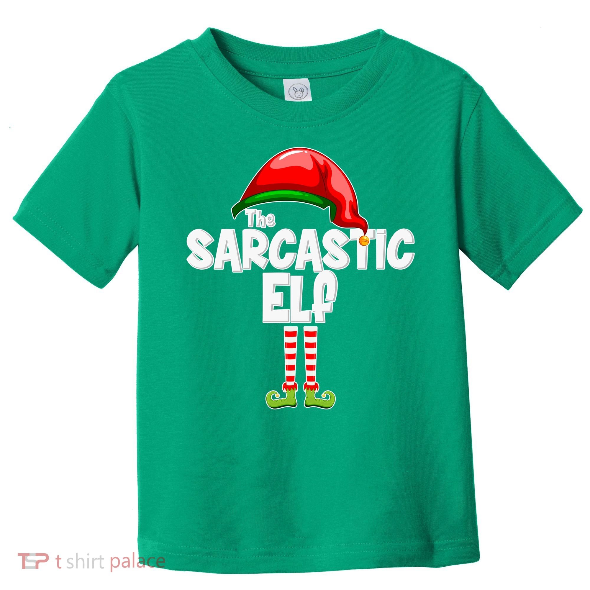 The Sarcastic Elf Matching Christmas Toddler T-Shirt