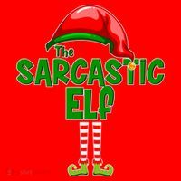 The Sarcastic Elf Matching Christmas Santa Hat thumb 1