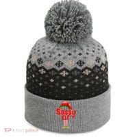 The Sassy Elf Christmas The Baniff Cuffed Pom Beanie thumb 0