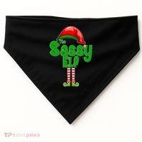 The Sassy Elf Christmas USA-Made Doggie Bandana thumb 0