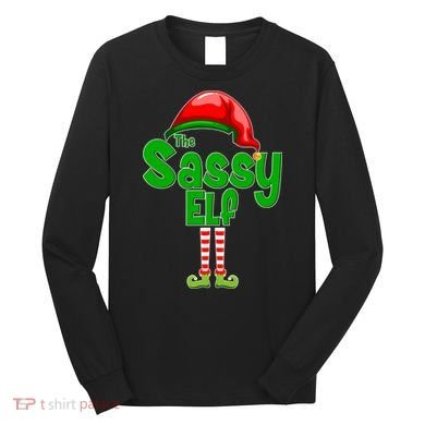 The Sassy Elf Christmas Long Sleeve Shirt