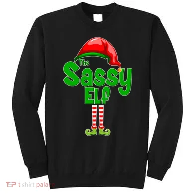The Sassy Elf Christmas Sweatshirt