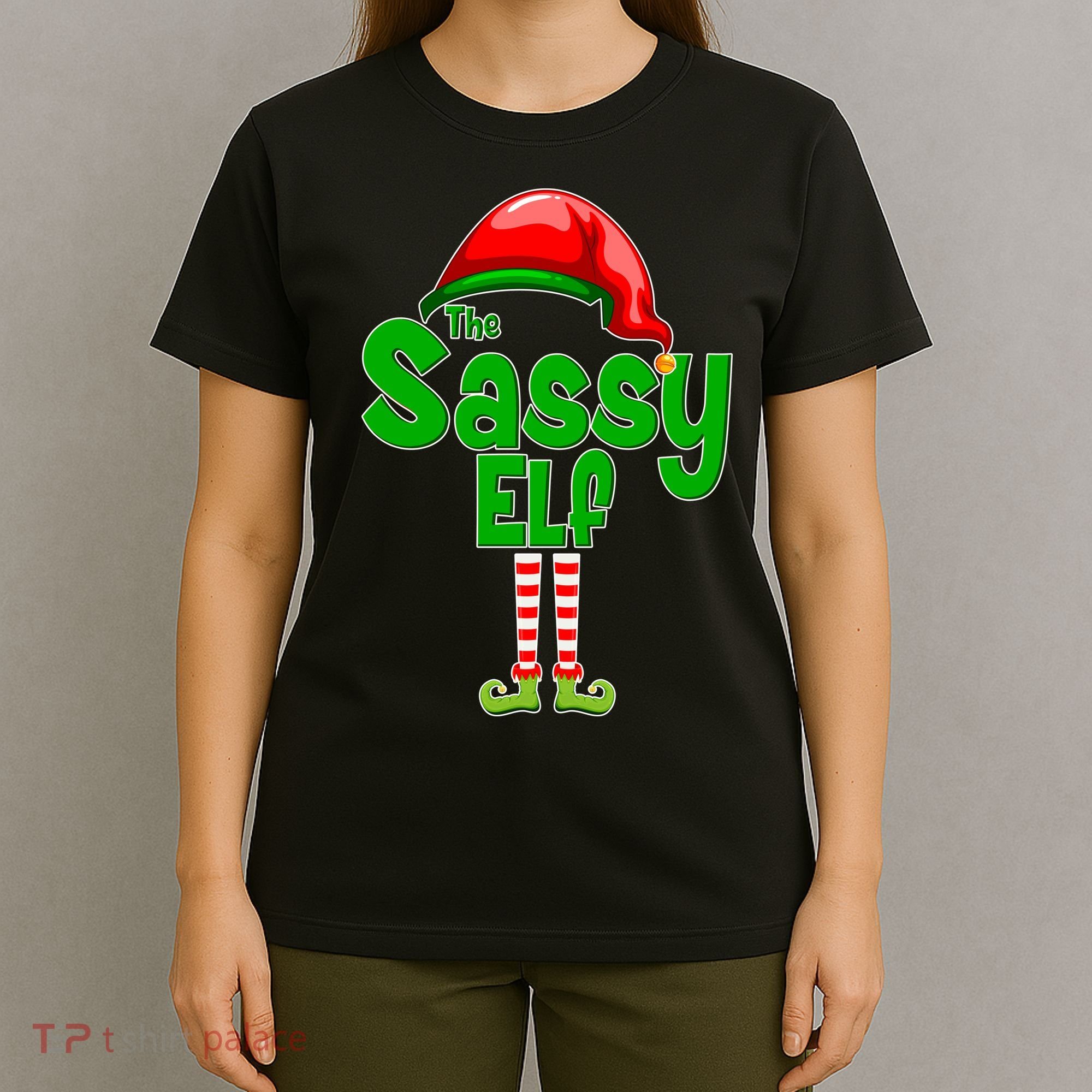 The Sassy Elf Christmas T-Shirt