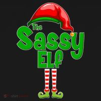The Sassy Elf Christmas Button thumb 1