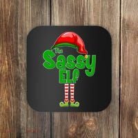 The Sassy Elf Christmas Coaster thumb 0