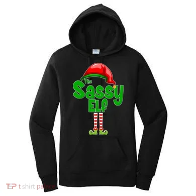 The Sassy Elf Christmas Women's Hoodie