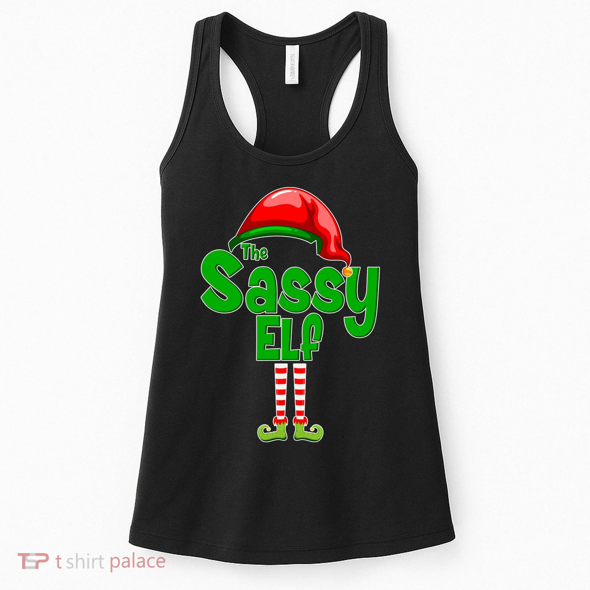 The Sassy Elf Christmas Women's Tank Top