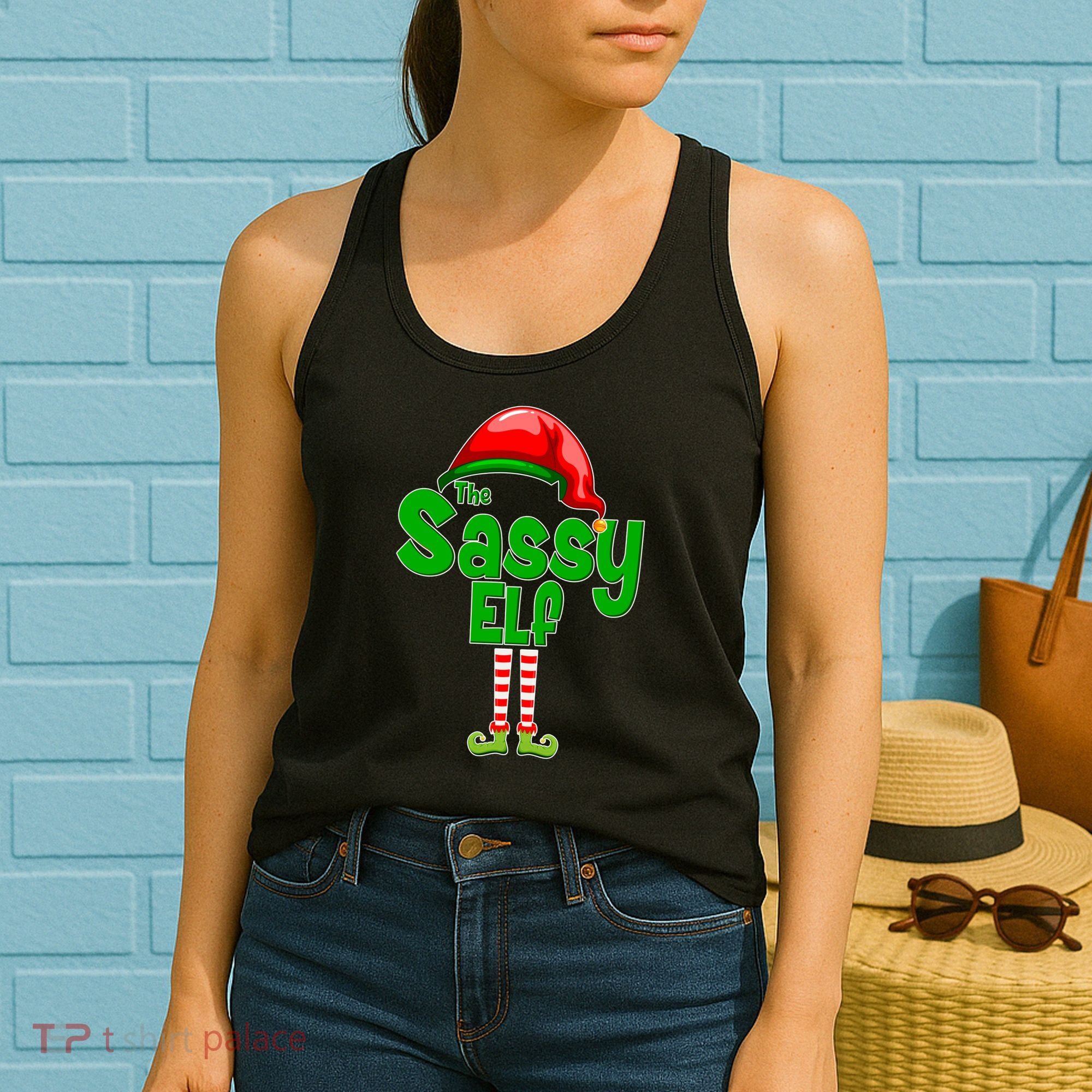 The Sassy Elf Christmas Women's Tank Top