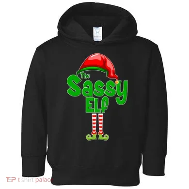 The Sassy Elf Christmas Toddler Hoodie