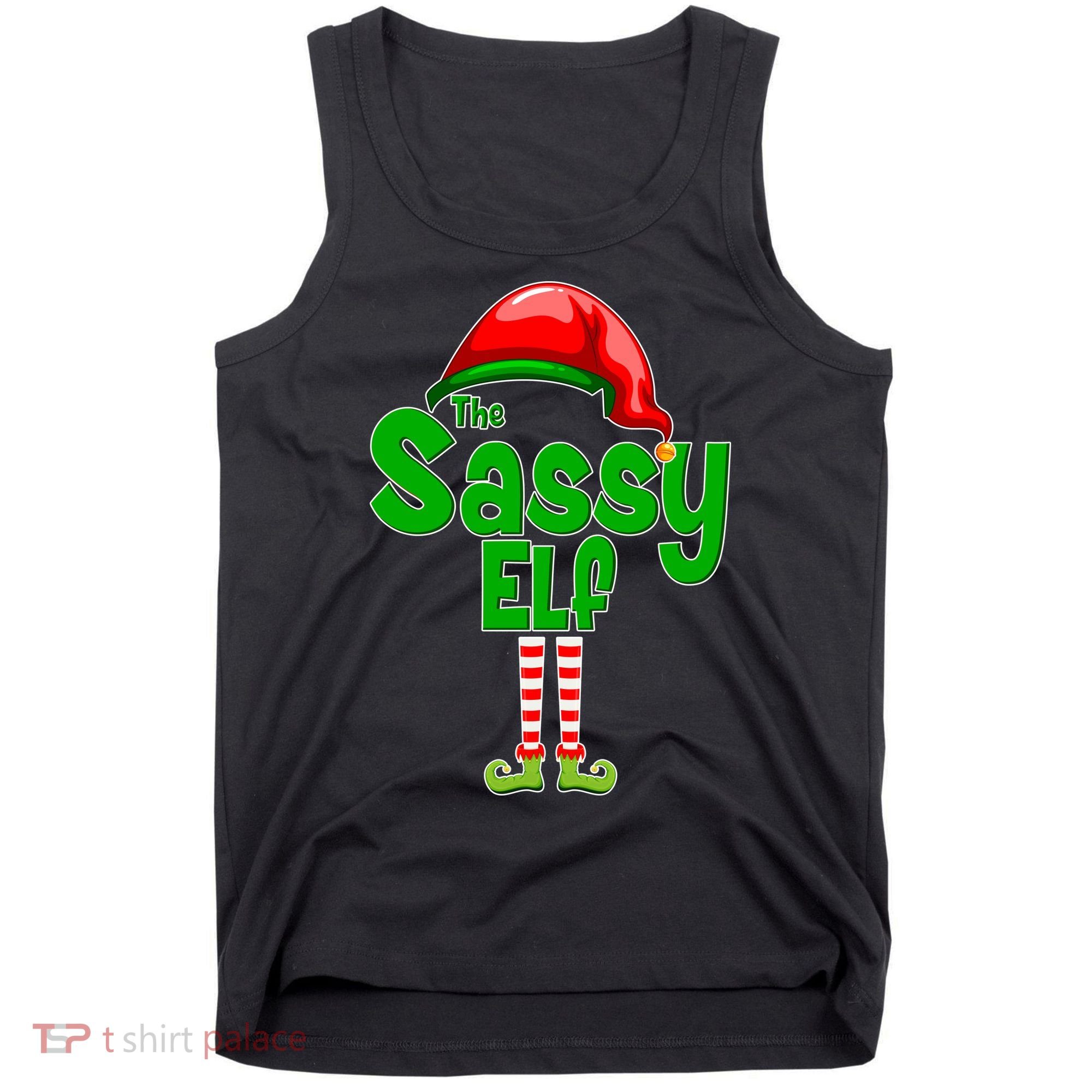 The Sassy Elf Christmas Tank Top