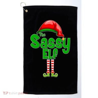 The Sassy Elf Christmas Golf Towel
