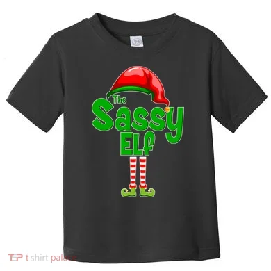 The Sassy Elf Christmas Toddler T-Shirt