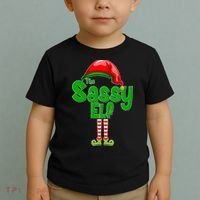 The Sassy Elf Christmas Toddler T-Shirt thumb 2