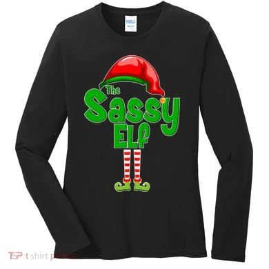 The Sassy Elf Christmas Women's Long Sleeve Shirt