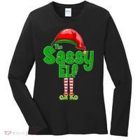 The Sassy Elf Christmas Women's Long Sleeve Shirt thumb 0