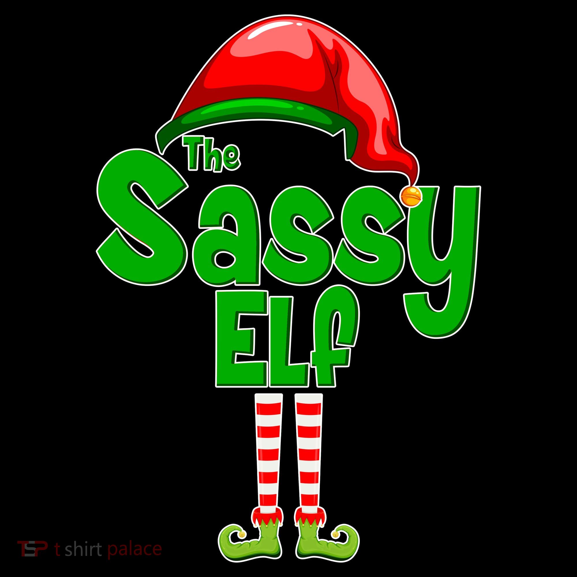 The Sassy Elf Christmas Kids Long Sleeve Shirt